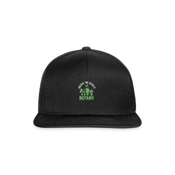 Botany Botanical Botanik Vintage Blumen Pflanzen - Snapback Cap - Schwarz/Schwarz - Vorne