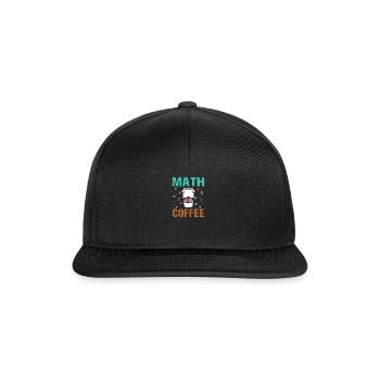 Mathematik Mathematiker Mathelehrer - Snapback Cap - Schwarz/Schwarz - Vorne