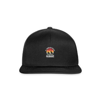 Sanitäter Rettungssanitäter Rettungsdienst - Snapback Cap - Schwarz/Schwarz - Vorne