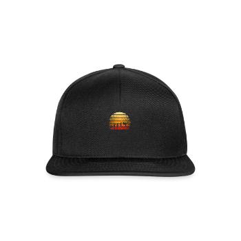 MMA Martial Arts Fighting Fighter - Snapback Cap - Schwarz/Schwarz - Vorne