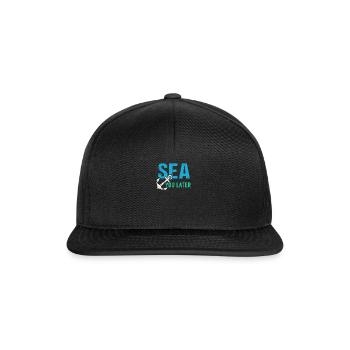 Kreuzfahrt Kreuzfahrtschiff Cruise Vintage Cruiser - Snapback Cap - Schwarz/Schwarz - Vorne