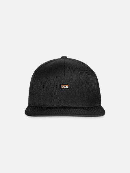 Retro 80s + 90s cassette - Snapback Cap - black/black