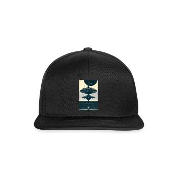 Extraterrestre | OVNI | Vaisseau spatial | PAU | étranger - Casquette snapback - noir/noir - Devant