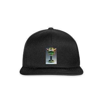 Alien | UFO | Raumschiff | UAP | außerirdische - Snapback Cap - Schwarz/Schwarz - Vorne