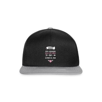 Thanks for always being my sourc... - Snapback Cap - black/grey - Front