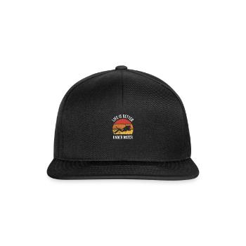 Tauchen Diving Taucherbrille Meer Sporttaucher - Snapback Cap - Schwarz/Schwarz - Vorne