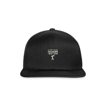 Space Telescope Vintage Science Astronomie Sprüche - Snapback Cap - Schwarz/Schwarz - Vorne