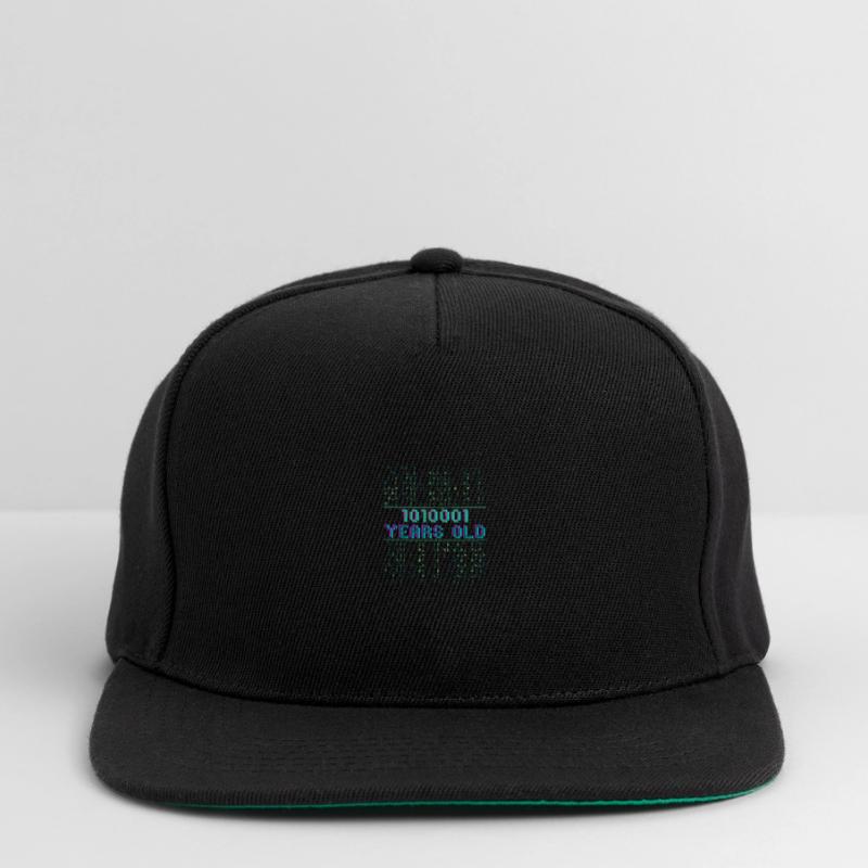 81st Birthday 81 years old Binary Code Coder Snapback Cap