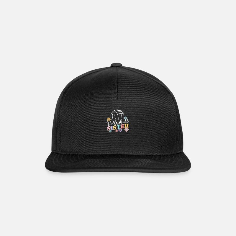 Mädchen-beach-volleyball-schwester, - Snapback Cap - Schwarz/Schwarz