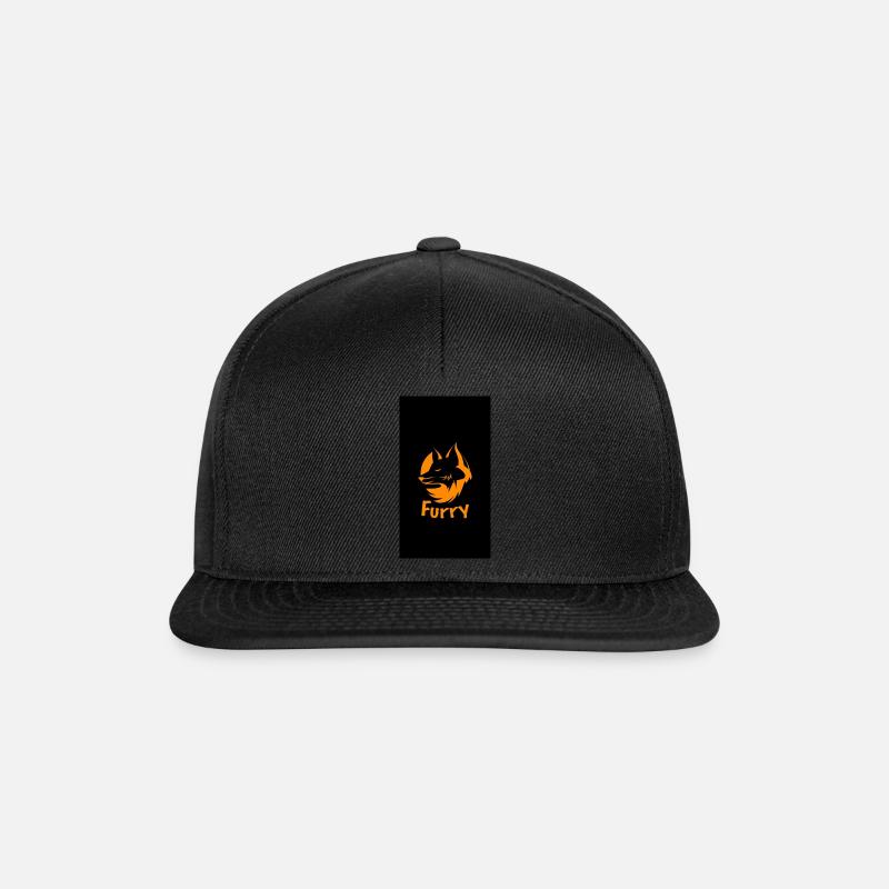 Furry Subtle Fox orange - Snapback Cap - black/black