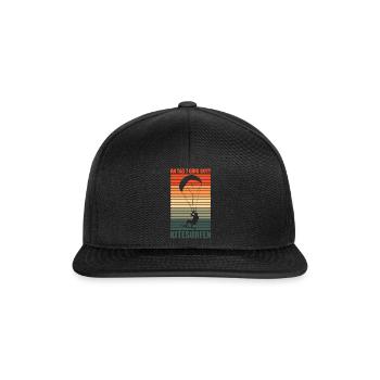 An Tag 7 Ging Gitt Kitesurfen - Snapback Cap - Schwarz/Schwarz - Vorne
