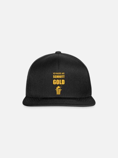 Ich mache aus Schrott Gold - Snapback Cap - Schwarz/Schwarz