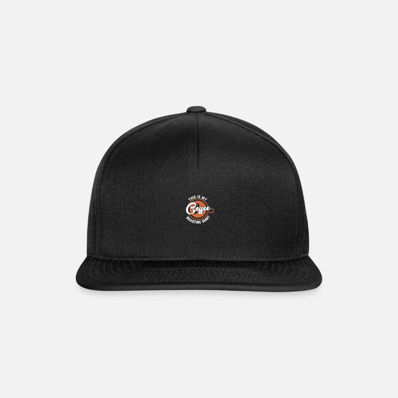 Dette er min kaffestegeskjorte til mænd kvinder - Snapback Cap - sort/sort