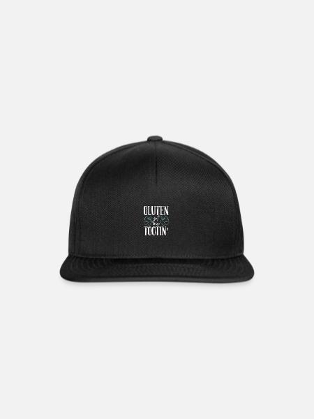 Gluten Got Me Tootin Glutenunverträglichkeit - Snapback Cap - Schwarz/Schwarz