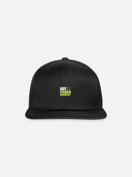 Got Microgreens Gärtnern Microgreen - Snapback Cap - Schwarz/Schwarz