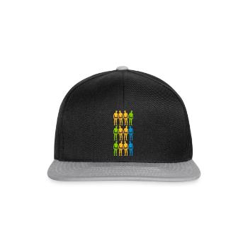 swimming swimming trunks lake - Snapback Cap - black/grey - Front