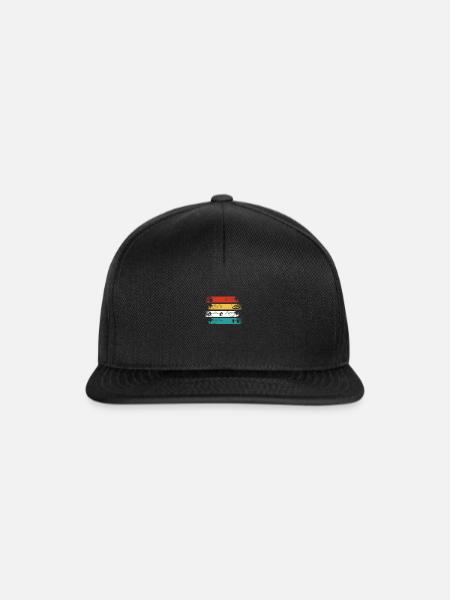 Retro Rectangle Gym - - Snapback Cap - Schwarz/Schwarz