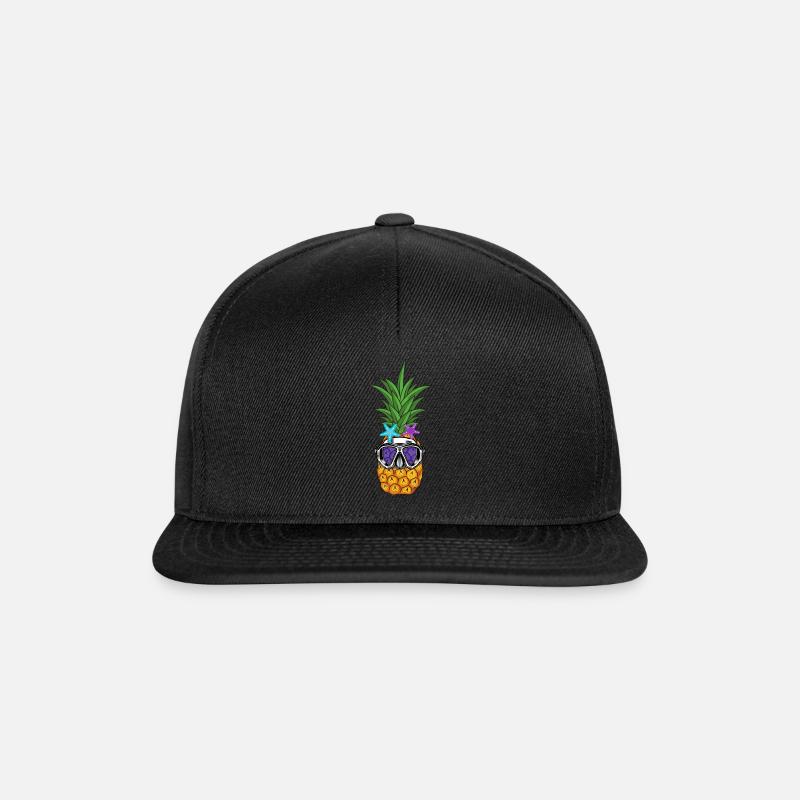 Pineapple Diver Starfish cool Summer Beach Mer - Casquette snapback - noir/noir