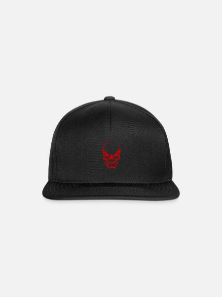 Totenkopf - Snapback Cap - Schwarz/Schwarz
