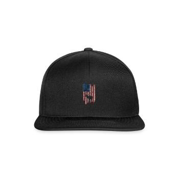 Deer Hunting Hirschjagd Vintage Sprüche - Snapback Cap - Schwarz/Schwarz - Vorne
