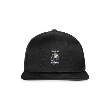 Architektur Architekt Vintage Architectural Spruch - Snapback Cap - Schwarz/Schwarz - Vorne