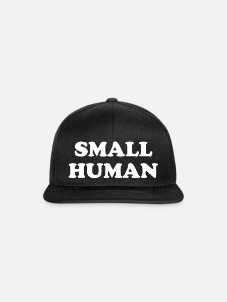 Small Human - Snapback Cap - Schwarz/Schwarz