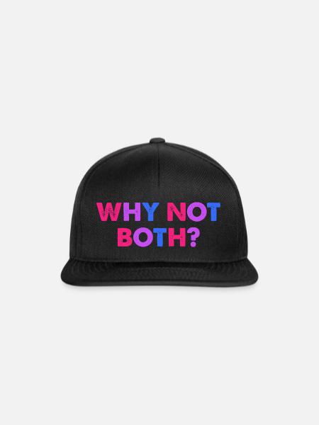 Why Not Both? Bisexuell - Snapback Cap - Schwarz/Schwarz