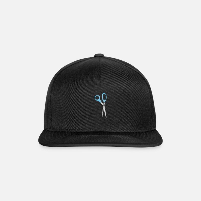 Schere - Snapback Cap - Schwarz/Schwarz