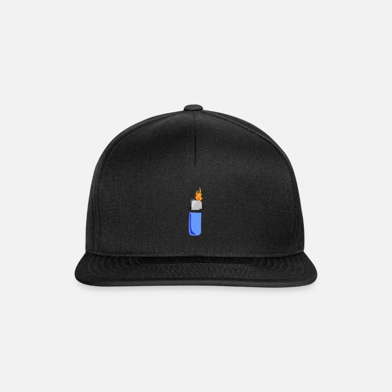 Feuer - Snapback Cap - Schwarz/Schwarz