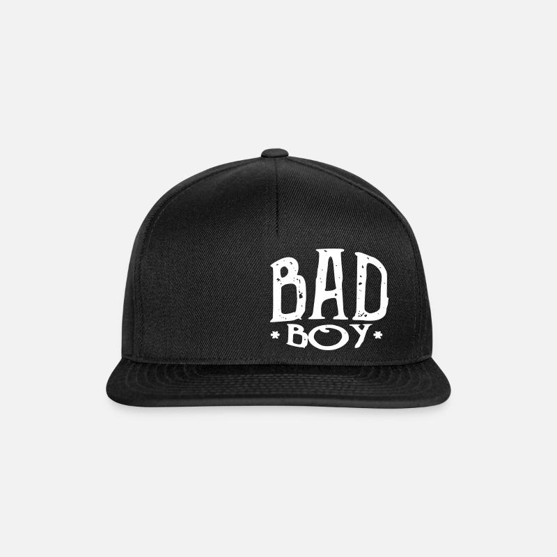 bad boy - Casquette snapback - noir/noir