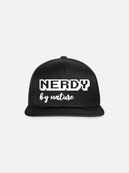 Nerdy by nature - Snapback Cap - Schwarz/Schwarz