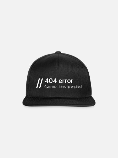 Gym membership expired - Snapback Cap - Schwarz/Schwarz