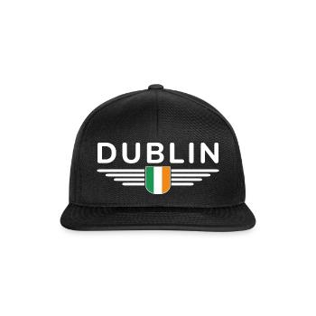 T-shirt Dublin pour les supporters irlandais - Casquette snapback - noir/noir - Devant