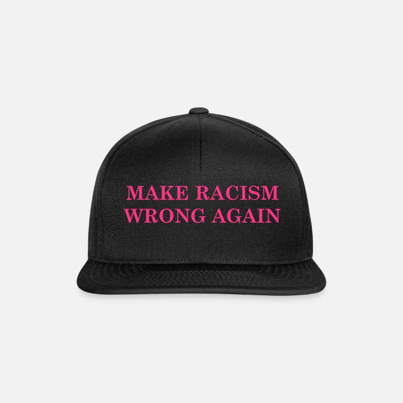 Make Racism Wrong Again - Snapback Cap - Schwarz/Schwarz