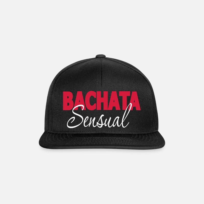Bachata Sensual - Bachata Dance Shirt - Snapback Cap - Schwarz/Schwarz