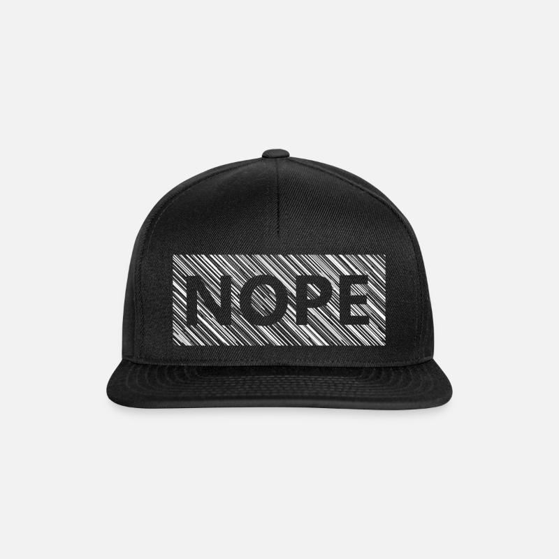 nopeinlines - Snapback Cap - Schwarz/Schwarz