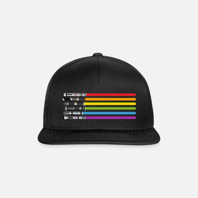 sabres laser - Casquette snapback - noir/noir