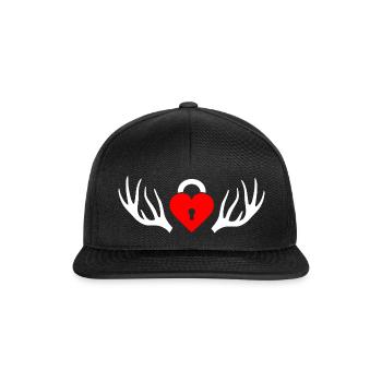Cuckold horns - Snapback Cap - black/black - Front