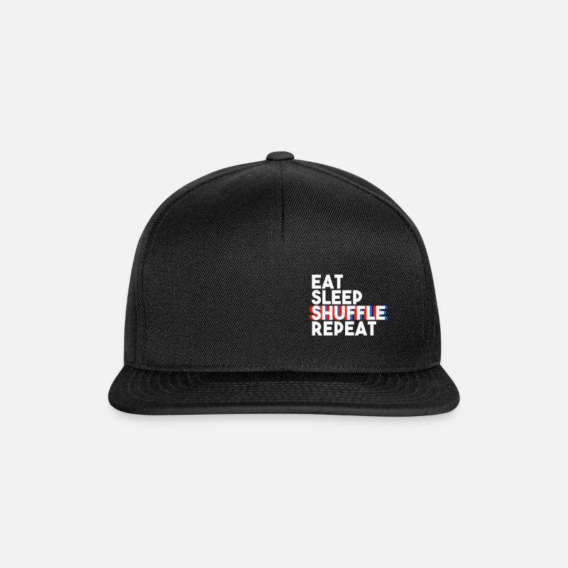 Eat Sleep Shuffle Repeat - Snapback Cap - Schwarz/Schwarz