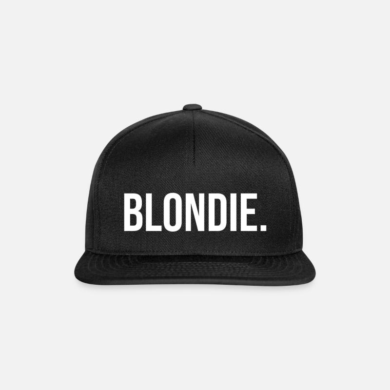 Blondie - blonde - blanche - Casquette snapback - noir/noir