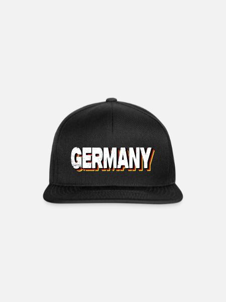 Germany - Snapback Cap - Schwarz/Schwarz