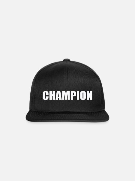 CHAMPION - Snapback Cap - Schwarz/Schwarz
