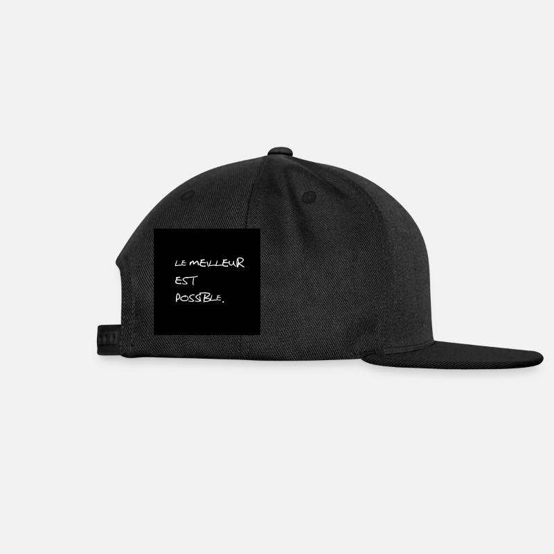 Positif - Casquette snapback - noir/noir