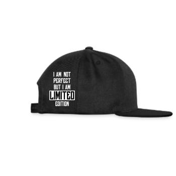 IM NOT PERFECT - Snapback Cap - Schwarz/Schwarz - Rechts