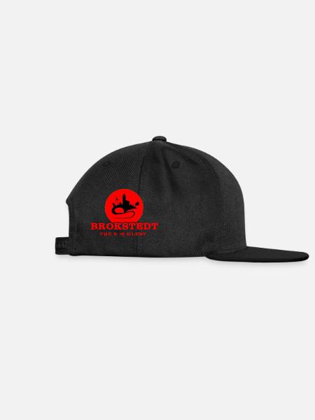 USB Brokstedt the R is silent - Snapback Cap - Schwarz/Schwarz