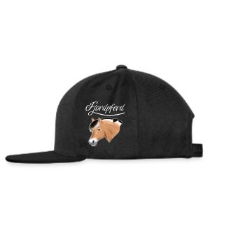 Tête de fjord norvégien - Casquette snapback - noir/noir - Gauche