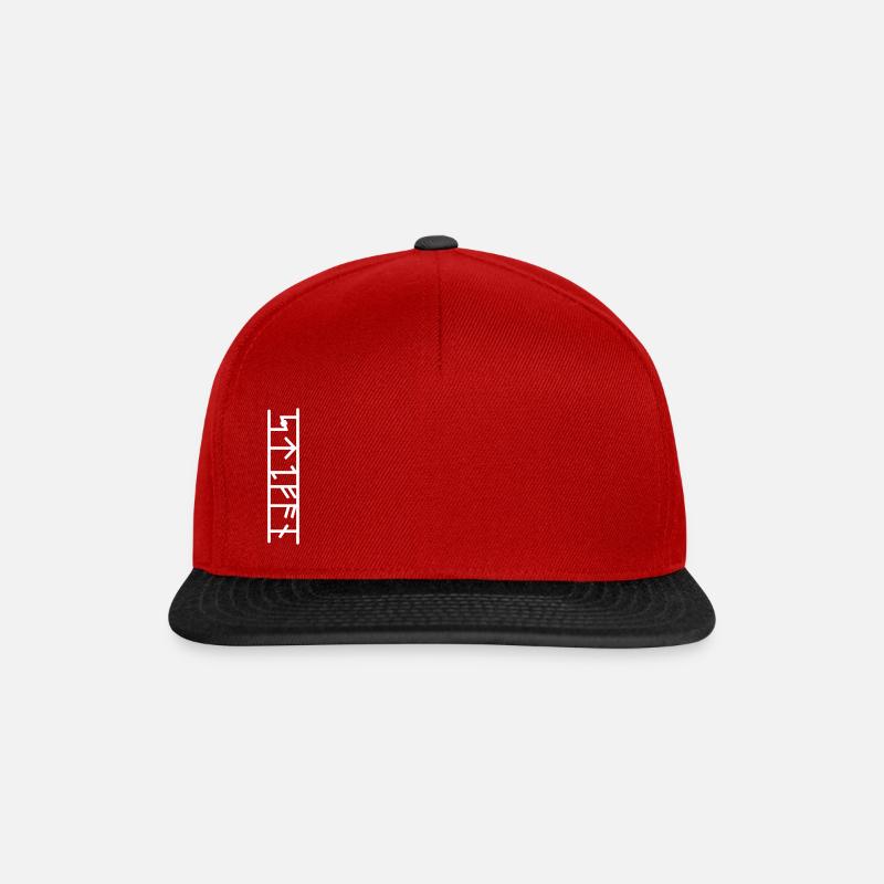 Stefan - Snapback Cap - Rot/Schwarz