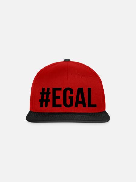 Egal - Snapback Cap - Rot/Schwarz