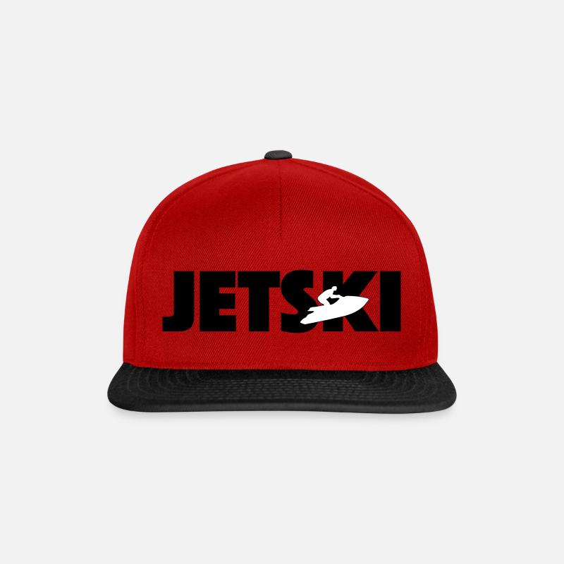 jetski1 - Snapback Cap - red/black