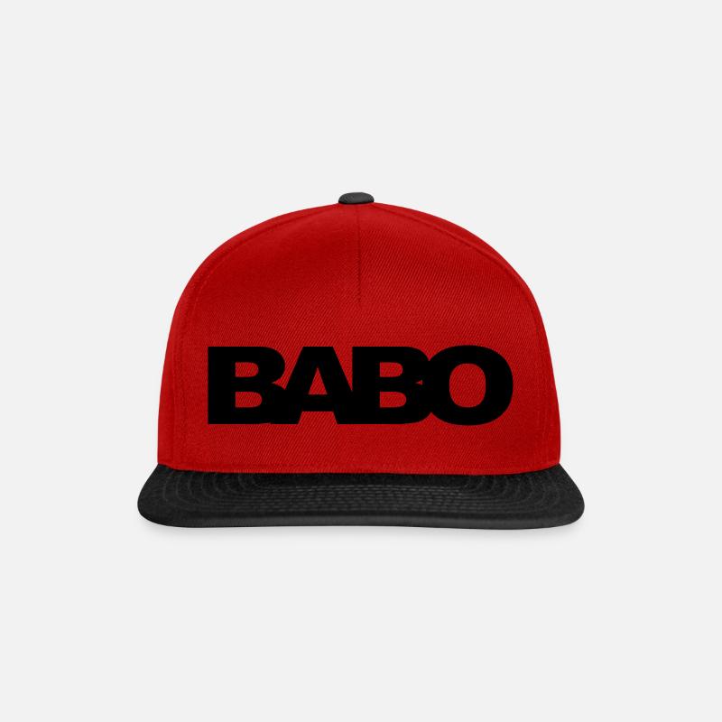 BABO ich bin der Boss - Casquette snapback - rouge/noir